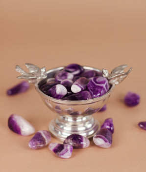 Gestreifter Amethyst Trommelsteine